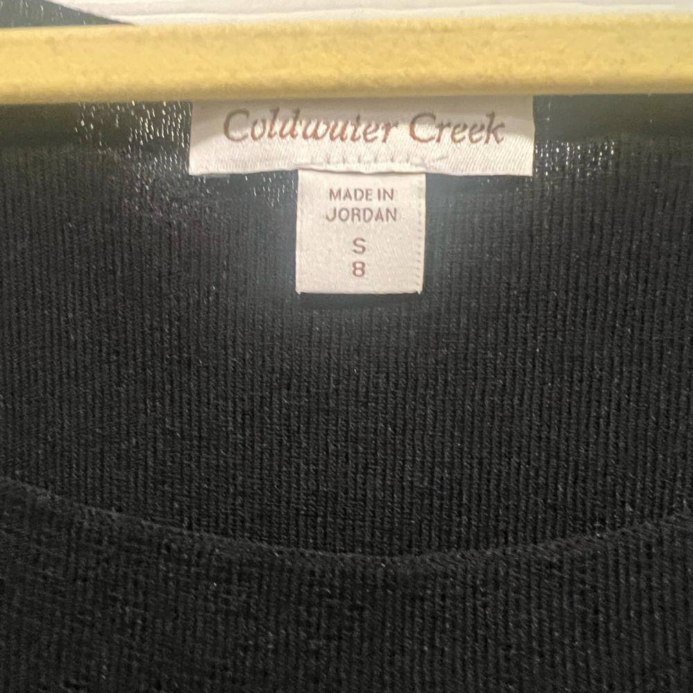 Coldwater Creek brand sleeveless black sweater - Picture 2 of 5